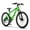 Green, variant on 24 inch Mountain Bike Bicycle for Adults Aluminium Frame Bike Shimano 21-Speed with Disc Brake,Red