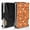 Halloween Witch Cats on Brooms Pattern, variant on Halloween Witch Diamond Grid Aluminum Tactical Wallet, RFID Blocking Card Holder with Money Clip & Easy Access Notch, Ultra Slim Gifts for Daily Office Travel