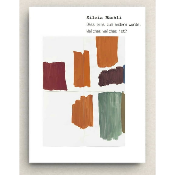 Silvia Bächli: they’ve turned into each other. Which is which? : Cat. Kunst Museum Winterthur (Paperback)