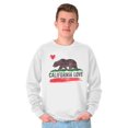 thumbnail image 3 of Flag Crewneck Sweat Shirts Sweatshirts CA Love Bear California Vacation Souvenir, 3 of 6