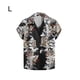 thumbnail image 3 of Qarigey Camisa de manga corta para hombre, camiseta con estampado de dragón chino, ropa de calle, Top de playa con solapa, ropa informal Camisetas L, 3 of 5