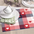 thumbnail image 6 of Dish Drying Mat, Red heart plaid A Highly Absorbent Drying Matt Kitchen Counter, Dish Mat Drying Pad Dishes Drainer Mats for Kitchen Counter or Sink, 16 x 18 inch, 6 of 6