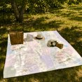 thumbnail image 7 of YShenghong Vintage Pastel Strips With Large Blush Roses Printed Flannel Blanket, 7 of 7