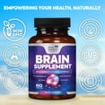 thumbnail image 5 of Brain Memory Supplement - 3X Strength Nootropics for Concentration, Clarity & Focus Support - Brain Health Cognitive Vitamins with Bacopa, Phosphatidylserine & DMAE, Brain Booster Pills, 60 Capsules, 5 of 11