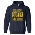 thumbnail image 2 of Straight Outta Ann Arbor - Michigan Football Basketball Hometown Pride Hoodie - Small - Navy, 2 of 6