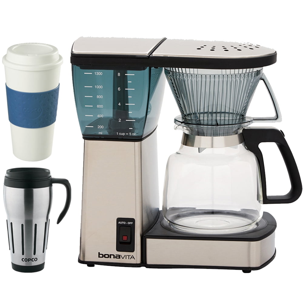 Bonavita 8Cup Coffee Brewer (BV1800) with Glass Carafe with Copco 24