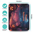 thumbnail image 5 of Happy Halloween Spooky Pumpkin Moon Dish Drying Mat Kitchen Drying Mat Non Slip Foldable Washable 18x24 Inch Inch Dishes Plate Glass Dry Draining Pad for Coffee Tables Coffee Bars, 5 of 7