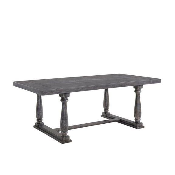 Bowery Hill Dining Table in Weathered Gray Oak