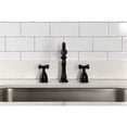 thumbnail image 3 of Kingston Brass KB1790BEXLS Essex Double-Handle 3-Hole Widespread Kitchen Faucet in Matte Black, 3 of 8