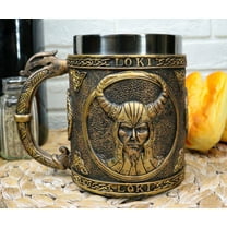 Norse Mythology Viking Trickster God Loki Coffee Mug 13oz Cup Tankard Beer Stein