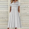 thumbnail image 2 of B91xZ Robes Printemps Été pour Femmes Décontractées Simples T-Shirt Robe Ample, Gris TTG, 2 of 5