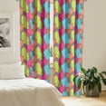 thumbnail image 2 of Ambesonne Modern Curtains, Abstract Colors Triangle, Pair of 28"x63", Multicolor, 2 of 5