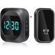 thumbnail image 1 of Timbre inalámbrico al aire libre impermeable con pantalla de tiempo LED, kit de timbre inalámbrico con 1 receptor, 1 of 1