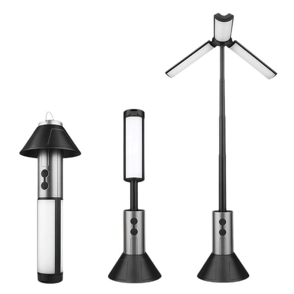 Outdoor Camping Lantern 2-in-1 Telescopic Light with Adjustable 270-Degree Lamp, Rechargeable LED Flashlight