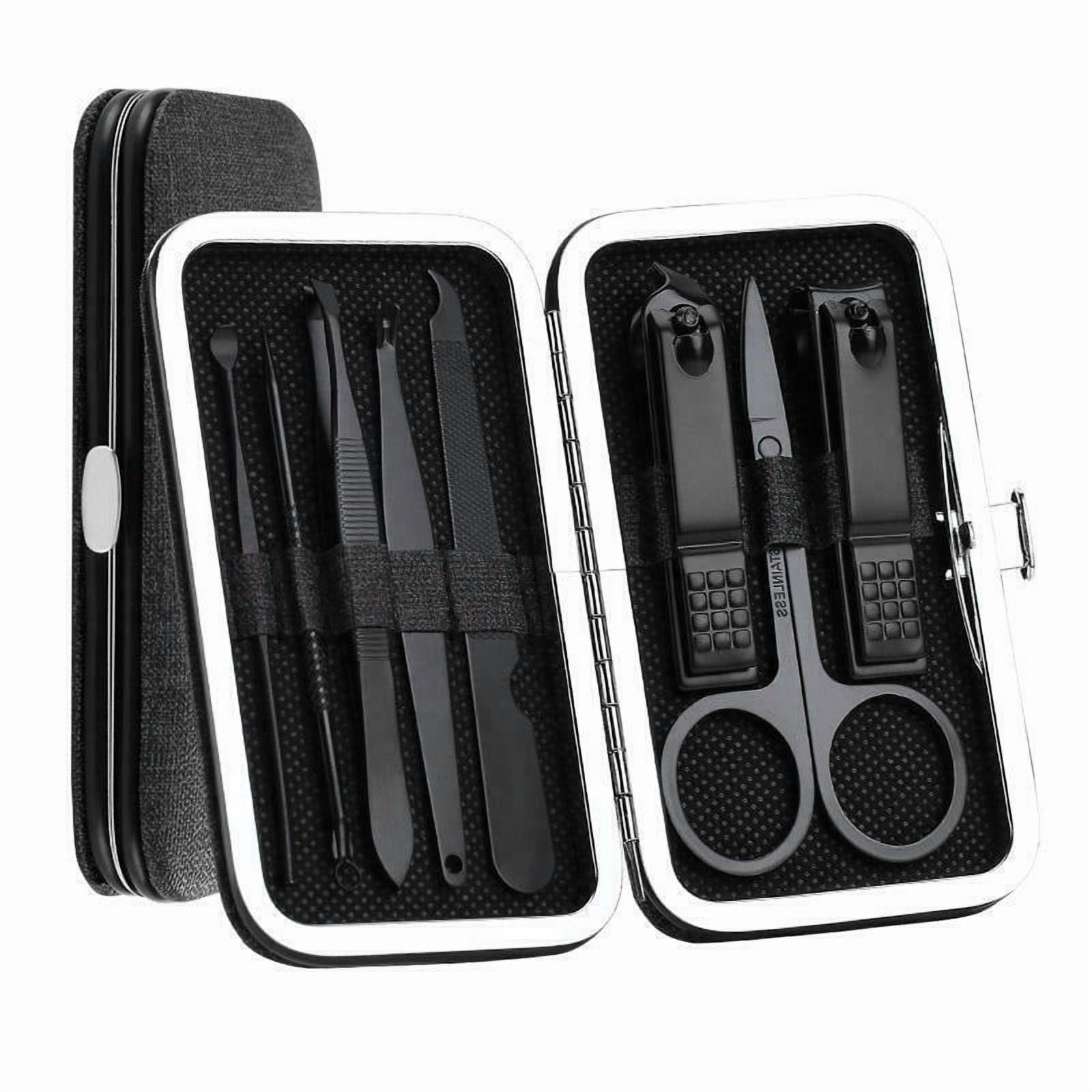 8 Pcs/set Professional Nail Clippers Stainless Steel Pedicure Scissor Tweezer Manicure Tools Nail Art Care Supplies