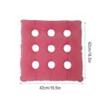 thumbnail image 2 of Yuarrent Waffle Cojín Inflable Lavable Ligero Dispersando la Presión Transpirable Impermeable Asiento Lavadora Tren Decoración del hogar Rosado Yuarrent HA062771-02, 2 of 6