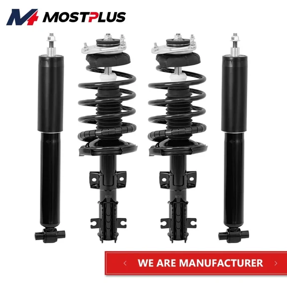 MOSTPLUS Set(4) Front Rear Shocks Struts for 2001-2009 Volvo S60 01-07 V70 99-06 S80 FWD