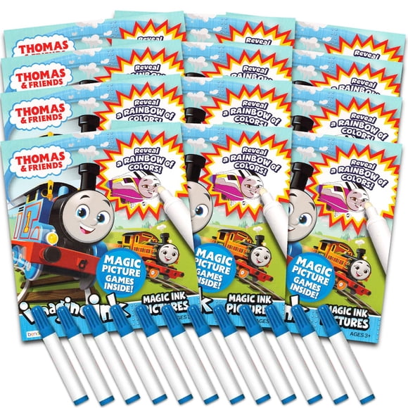 Juego de libros para colorear Thomas & Friends Imagine Ink x12 con rotulador