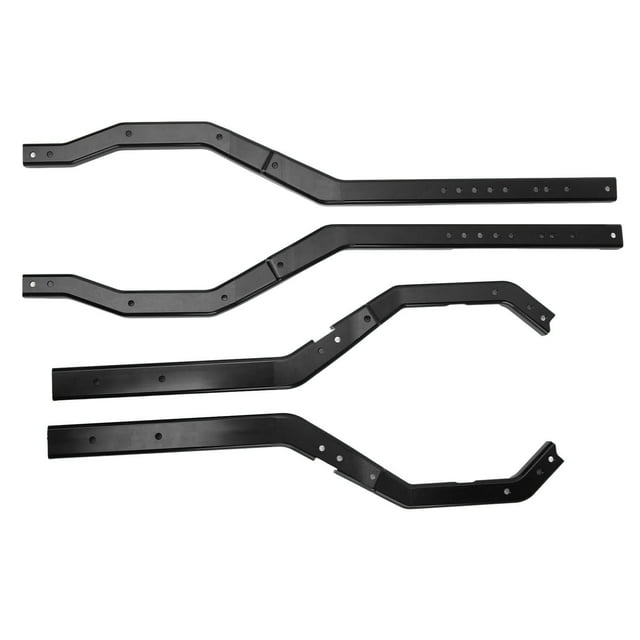 Poutre Métallique RC, Alliage d'Aluminium Haute Résistance Facile à Installer, Léger, Empattement Ajustable, Cadre de Châssis RC, Rails pour Voiture RC SCX6 1/6 Rouge,Noir,Argent