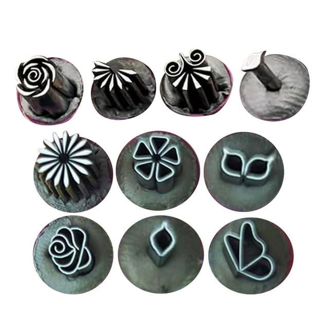 Juego de 10 rotuladores para estampar. Herramientas DIY. Rotuladores con 10 diseños diferentes. Juego de rotuladores para uñas para mujeres, niñas y DIY en casa.
