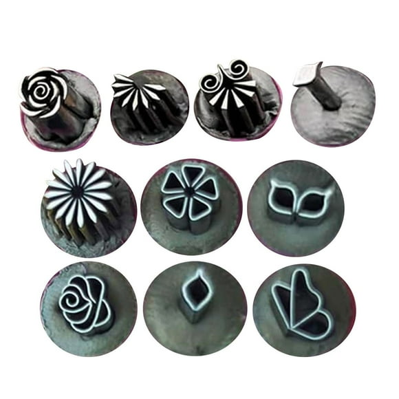 Juego de 10 rotuladores para estampar. Herramientas DIY. Rotuladores con 10 diseños diferentes. Juego de rotuladores para uñas para mujeres, niñas y DIY en casa.