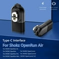 thumbnail image 2 of Convertidor Cargador Adaptador USB C Magnético para Shokz OpenRun Air/OpenRun Pro (negro), 2 of 9