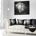 thumbnail image 3 of Designart White Tiger - Animal Throw Pillow - 16x16, 3 of 5