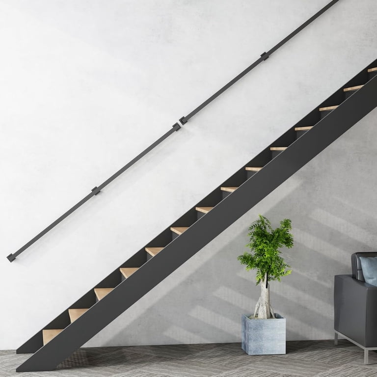 Rectoo 5-Foot Square Tube Handrail For Staircase - Durable Indoor Safety Rail 2 thumbnail image