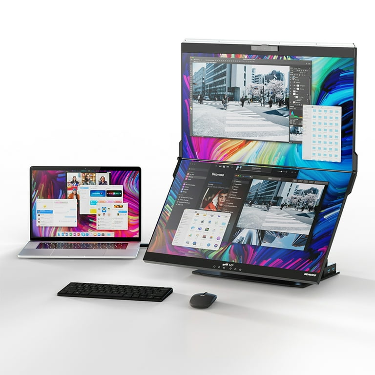 Mobile Pixels Geminos X 1440p 24-In. Dual-Screen Desktop Monitor