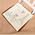 thumbnail image 1 of Cesta de Bicicleta ABPHQTO Flores completas Torre Eiffel Paris Cojín para silla 40x40 cm, 1 of 1