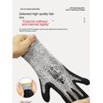 thumbnail image 6 of Nitrile frosted 5 anti-cutting gloves impregnated wear resistant anti-slip mechanical hardware factory special 5 anti-cutting gloves  2 pairs, 6 of 7
