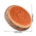 thumbnail image 3 of Round Throw Pillow Wood Slice Chair Pillow Decorative Wood Sofa Pillow Tree Stump Floor Cushion Natural Wood Cushion Pillow 3D Digital Printing Forest Decor for Bedroom Living Room, 3 of 6