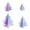 Multicolor, variant on TanSiDing 4pcs Acrylic Christmas Tree Tabletop Decoration Iridescent Small Holographic Centerpieces for Christmas Table Tiered Tray Home Office Decor