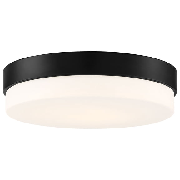 20826LEDD-MBL/OPL Access Lighting Roma - 30W 1 LED Large Flush Mount In Contemporary Style-3 Inches Tall and 14 Inches Wide-Matte Black Finish