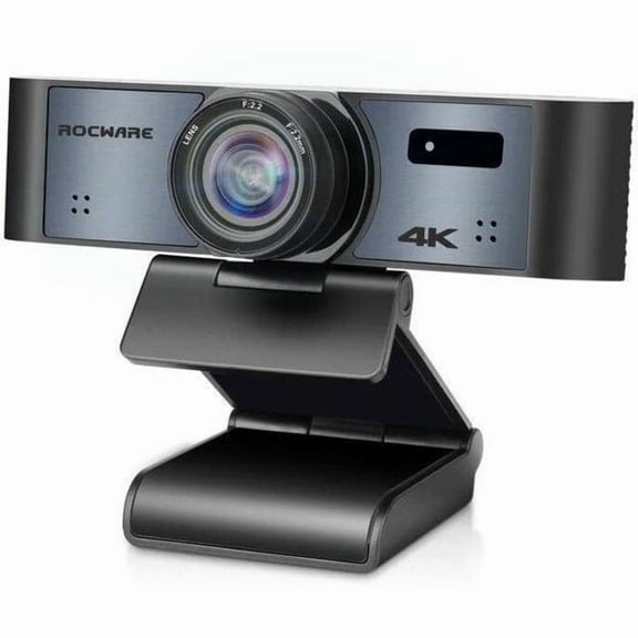 ROCWARE RC16 4K Webcam Ultra HD USB Tracking Zoom Flip with Remote