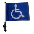 thumbnail image 1 of Drapeau de Chariot de Golf pour Handicapés avec SSP Flags, Support EZ Marche et Arrêt, 1 of 2