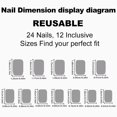 thumbnail image 4 of Solid Color Press on Nails Square Fake Nails Short Acrylic False Nail Tips Glossy Stick on Nails Simple Artificial Finger Manicure for Women and Girls 24pcs 5 24 Fl Oz (Pack of 1), 4 of 4