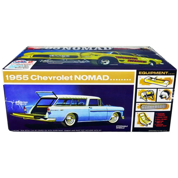 Skill 2 Model Kit 1955 Chevrolet Nomad 3-in-1 Kit "Trophy Series" 1/25 Scale Model by AMT
