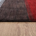 thumbnail image 6 of Rugsotic Carpets Hand Knotted Wool Area Rug 5'x8' Brown Silver Contemporary Rectangle Indoor Rug for Living Room, Bedroom Antimicrobial L00098, 6 of 8