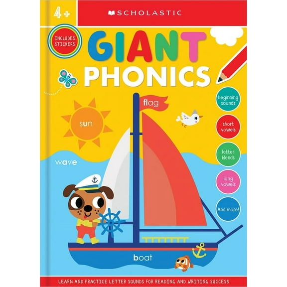 Scholastic Early Learners Giant Phonics Workbook: Scholastic Early Learners (Giant Workbook) (Paperback)