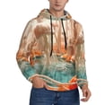 thumbnail image 2 of Haiem Fantasy Underwater Jellyfish Patterned Men's Hoodie with Kangaroo Pocket - Ideal Pullover Sweatshirt for Daily Wear, Travel, and Home-3X-Large, 2 of 7
