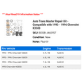 thumbnail image 2 of Auto Trans Master Repair Kit - Compatible with 1993 - 1996 Chevy K3500 1994 1995, 2 of 2
