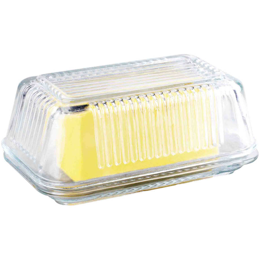 Generic Home Basics Glass Butter Dish