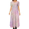thumbnail image 1 of Robe Léopard Verte et Dorée Imprimé Fourrure Animale Style de Rue Boho Plage Longues Robes Femmes Robe Maxi Vintage Grande Taille, 1 of 5
