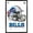 Black Framed Version, variant on NFL Buffalo Bills - Drip Helmet 20 Wall Poster with Push Pins, 22.375" x 34"