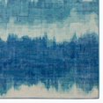 thumbnail image 2 of Outdoor Washable Apopka Ivory & Blue 3' x 5' Accent Rug, 2 of 8