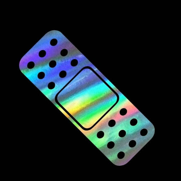 Band Aid Repair Dent Vinyl Decal Sticker UV & Waterproof Bumper Window Laptop Automotive Water Bottle Gift accessories – HOLO 8"