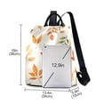 thumbnail image 3 of FORMRS Women's Travel Backpack Purse Anti-Theft Hidden Pockets Casual Shoulder Bag, Beige Autumn Leaves, 3 of 7