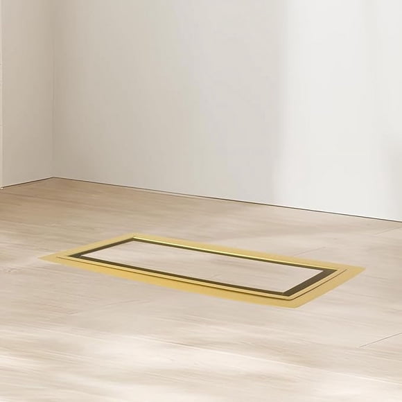 Zion Flush Mount Floor Register 4" x 10" Gold