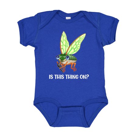 

Inktastic Is This Thing On Cute Cicada with Microphone Boys or Girls Baby Bodysuit